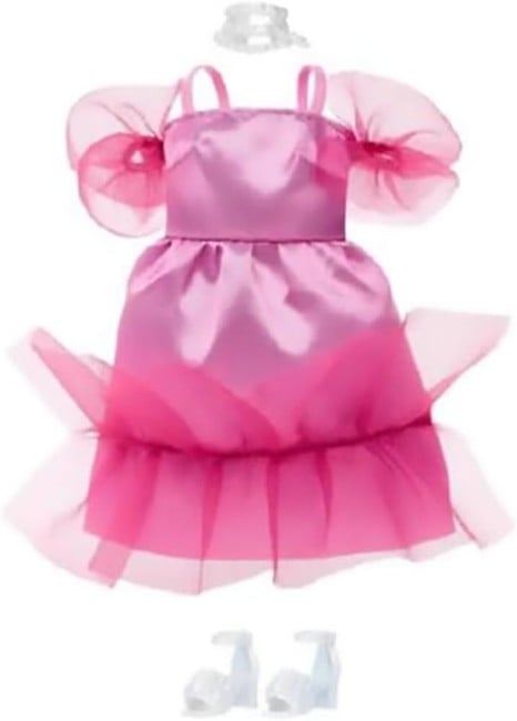 Barbie - Fashion and Accessories Complete Look - Pink Party Dress (HJT20)