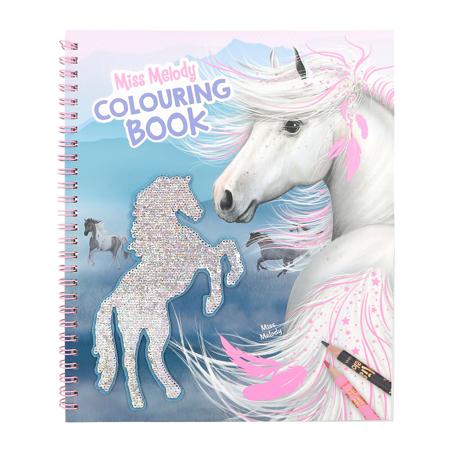 Miss Melody - Colouring Book With Reversible Sequins ( 0412756 ) - Leker