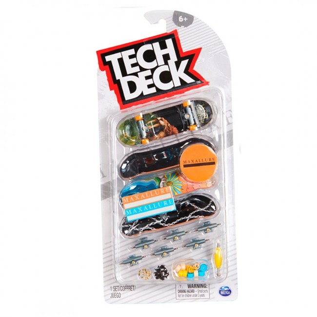 Tech Deck - Finger Skateboard 4 Pack - Maxallure (6028815)