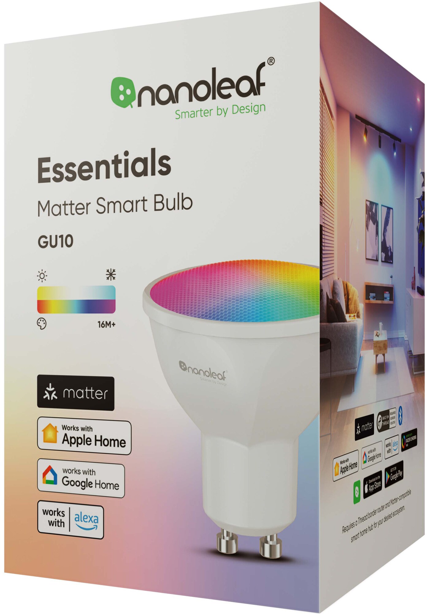 Køb zz Nanoleaf - Essentials Smart GU10 Matter (NF080B02-1GU10)