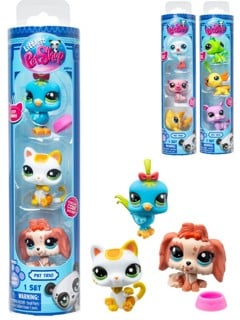 Littlest Pet Shop - PET TRIO IN TUBE ASS