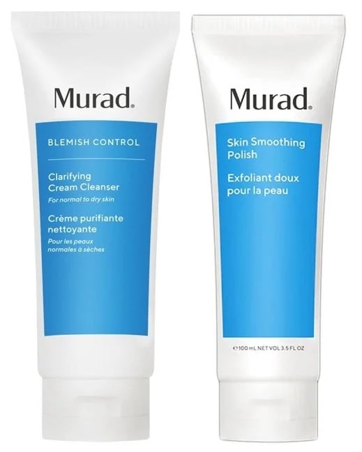 Murad - Clarifying Cream Rens 100 ml + Skin Smoothing Peeling 100 ml