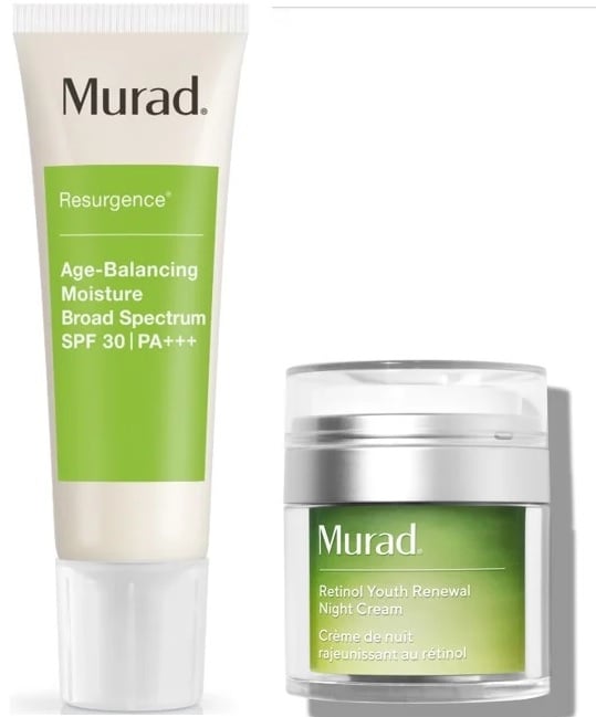 Murad - Age-Balancing Moisture Dag Cream SPF30 50 ml + Retinol Youth Renewal Nat Cream 50 ml