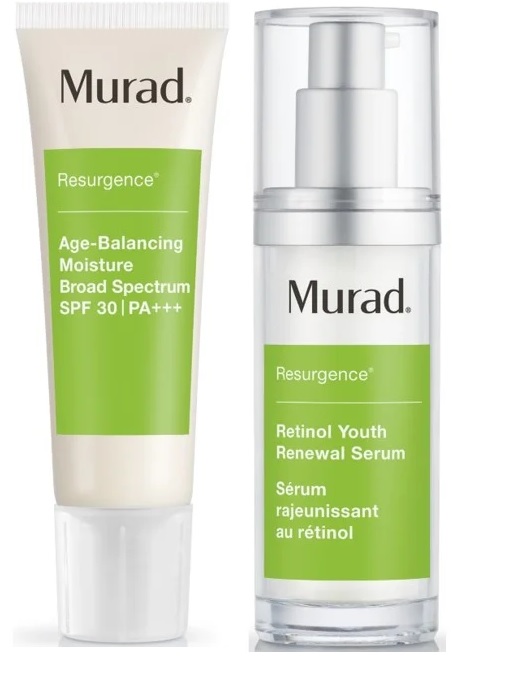 Murad - Age-Balancing Moisture Dag Cream SPF30 50 ml + Retinol Youth Renewal Serum 30 ml
