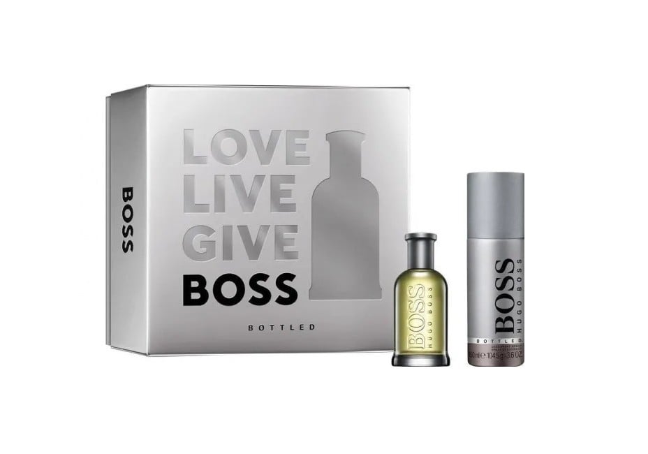 Hugo Boss - Bottled EDT 50 ml + Deodorant Spray 150 ml - Gavesæt