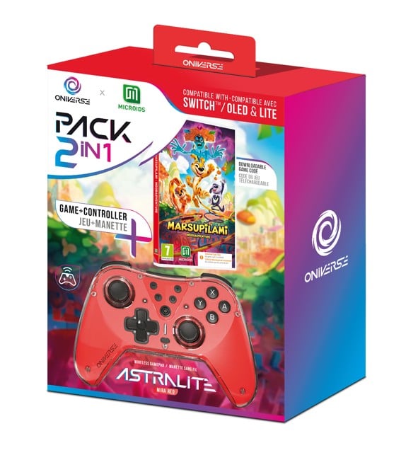 Oniverse Astralite controller + Marsupilami Hoobadventure (Code in Box)