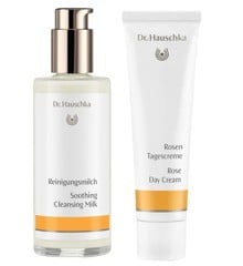 Dr. Hauschka - Soothing Cleansing Milk 145 ml + Rose Day Cream 30 ml