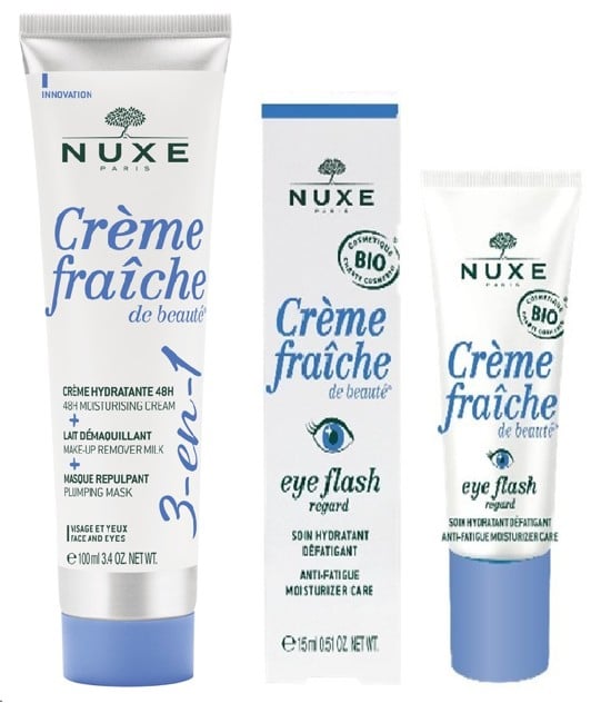 Nuxe - Crème Fraîche de Beauté 3-in-1 Magic Cream - 100 ml + Nuxe - Creme Fraiche Eye Creme 15 ml