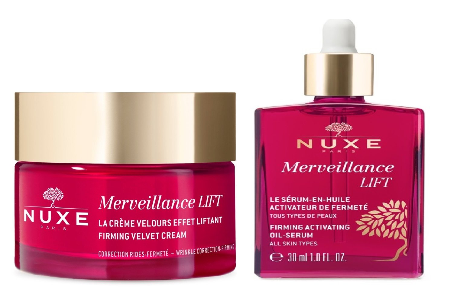 Nuxe - Merveillance Lift Firming Velvet Day Cream 50 ml + Nuxe - Merveillance Lift Serum 30 ml - Skjønnhet