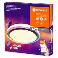 Ledvance - SMART+ Orbis Zest Magic - 3800lm, 38W, WiFi, RGB+827-865, 500mm Black/White