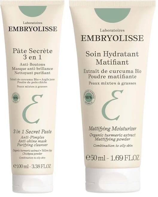 Embryolisse - 3-in-1 Secret Paste 100 ml + Mattifying Moisturizer 50 ml - Skjønnhet