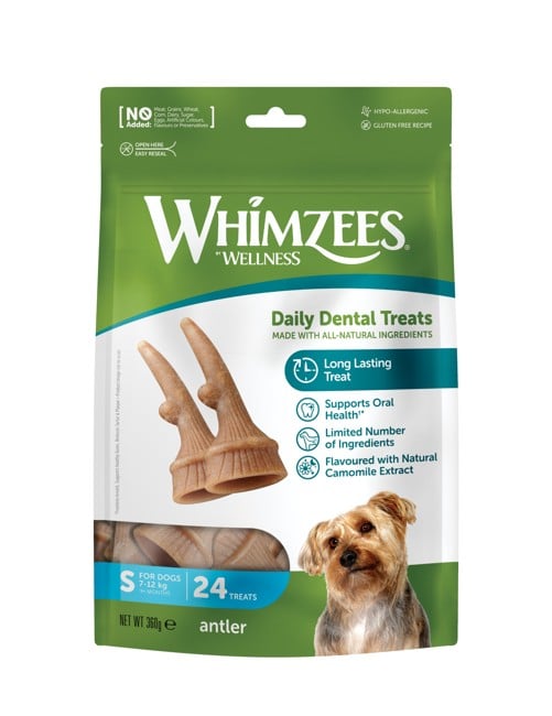 WHIMZEES - Chew Sticks, Antler, S, 24 pcs., 360 g - (380829)