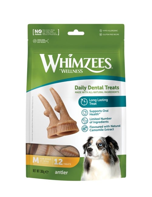 WHIMZEES - Chew Sticks, Antler, M, 12 pcs., 360 g - (380830)