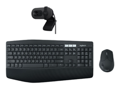 Logitech - MK850 Wireless Keyboard and Mouse Combo NORDIC + Brio 100 Full HD Webcam - Graphite