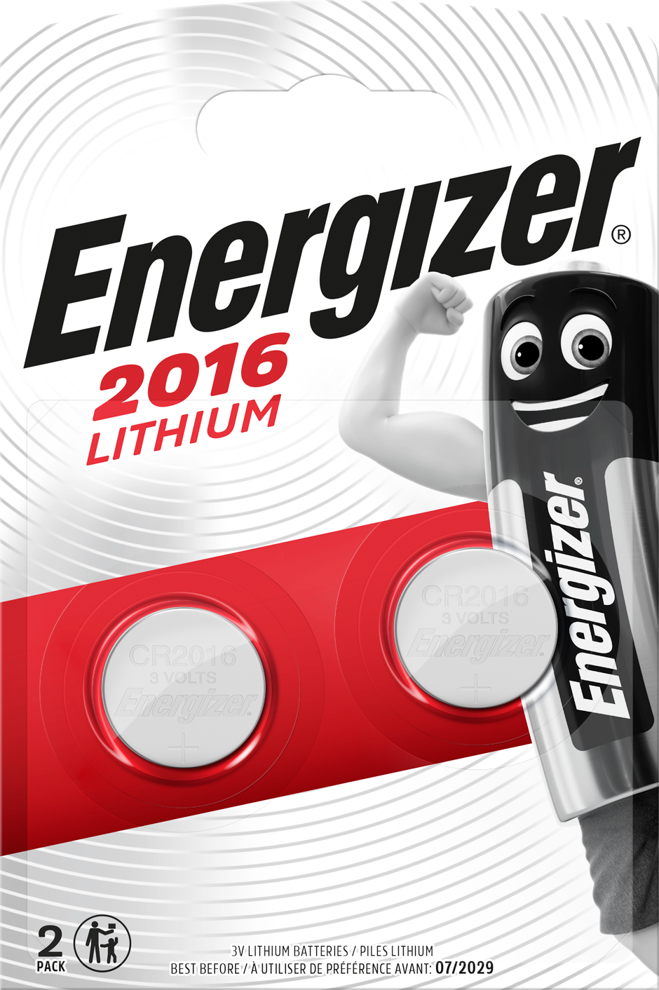 Energizer - Battery Lithium CR2016 (2-pack) - Elektronikk