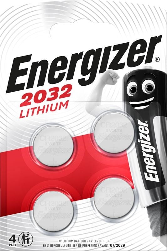 Energizer - Battery Lithium CR2032 (4-pack) - Elektronikk