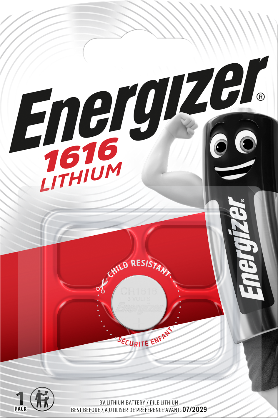 Energizer - Battery Lithium CR1616 (1-pack) - Elektronikk