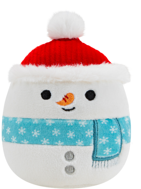 Squishmallows - Squeaky Plush Dog Toy 9cm - Galindo the Snowman (DIS0558)