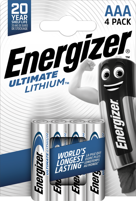 Energizer - Batterie Ultimate Lithium AAA (4er-Pack)