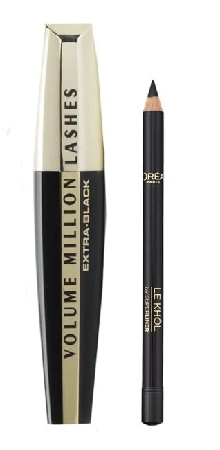 L'Oréal - Volume Million Lashes Mascara - Extra Black + Super Liner Le Khol - 101 Midnight Black
