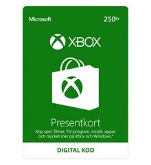 Microsoft Xbox Live Gift Card Sverige 250 SEK