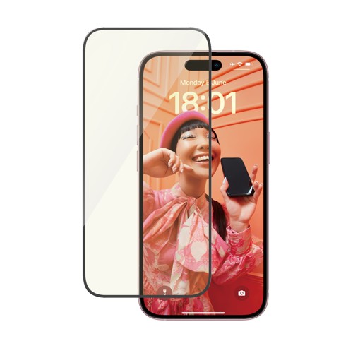 PanzerGlass - Eyecare Screen Protector iPhone 15 - Ultra-Wide Fit m. EasyAligner