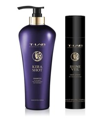 T-Lab Professional - Kera Shot Shampoo 750 ml + Shine Veil Hair Spray 150 ml