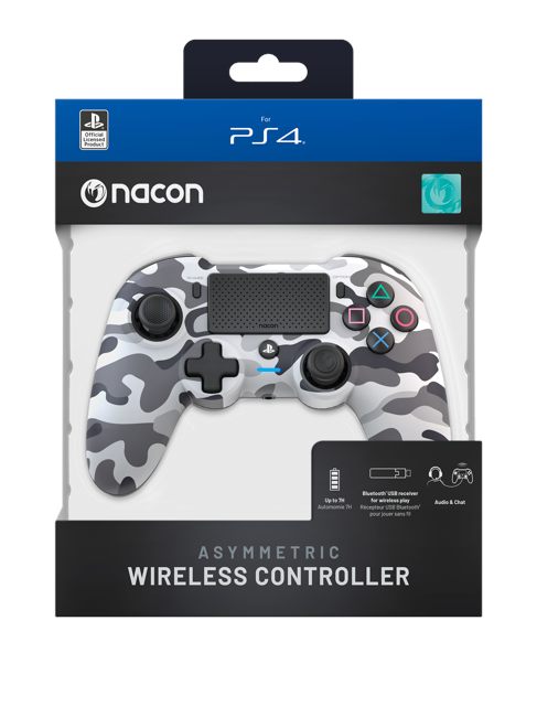 Nacon Wireless Dualshock 4 V2 Controller Asymmetric Camo Grey (PS4)