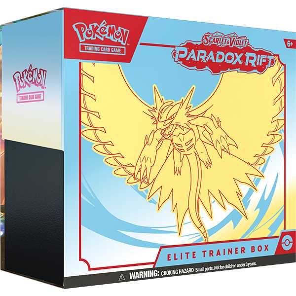 Pokemon - SV4 Paradox Rift - Elite Trainer Box - Roaring Moon - Leker