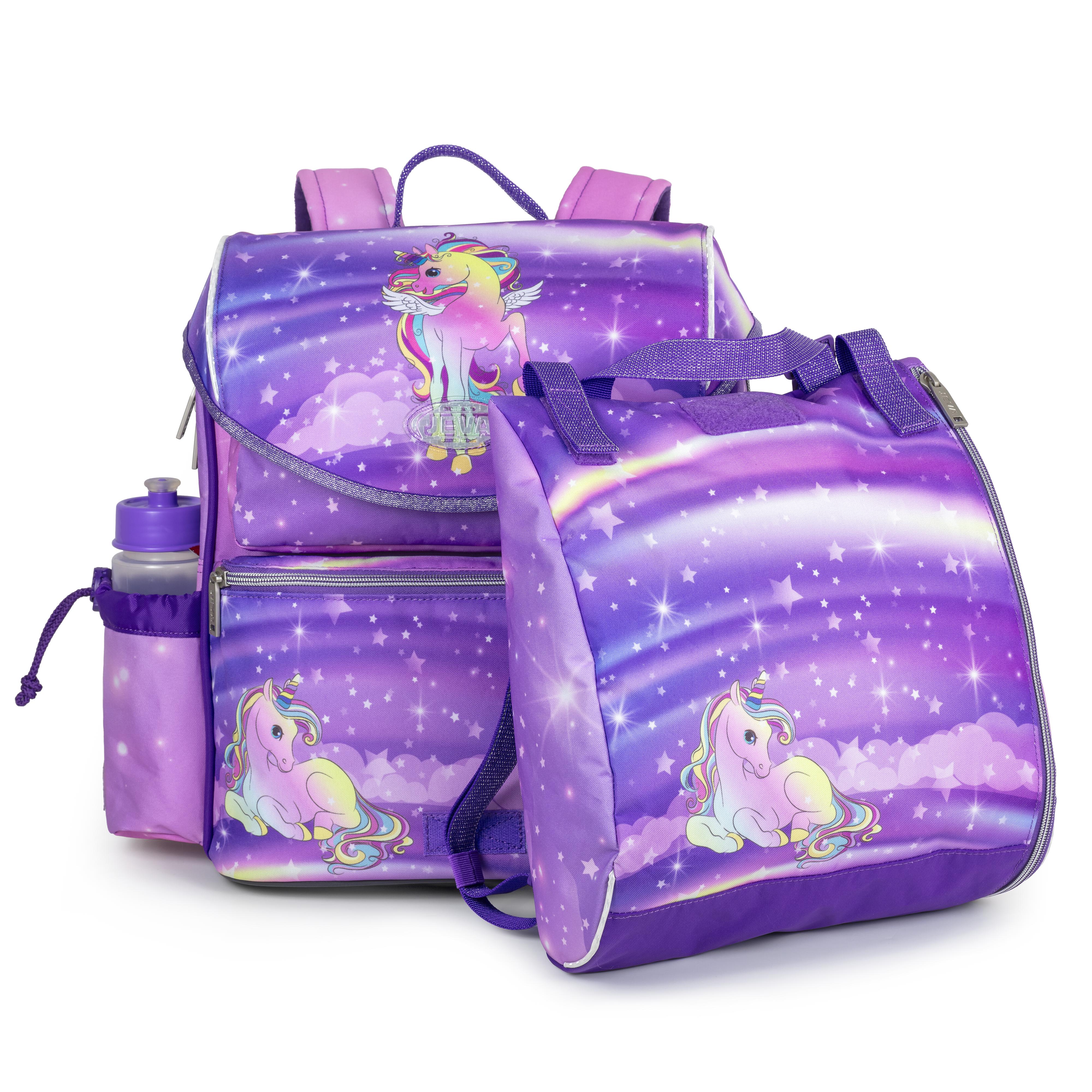 JEVA - Schoolbag (21 + 11 L) - Intermediate - Unicorn Friends (308-60)