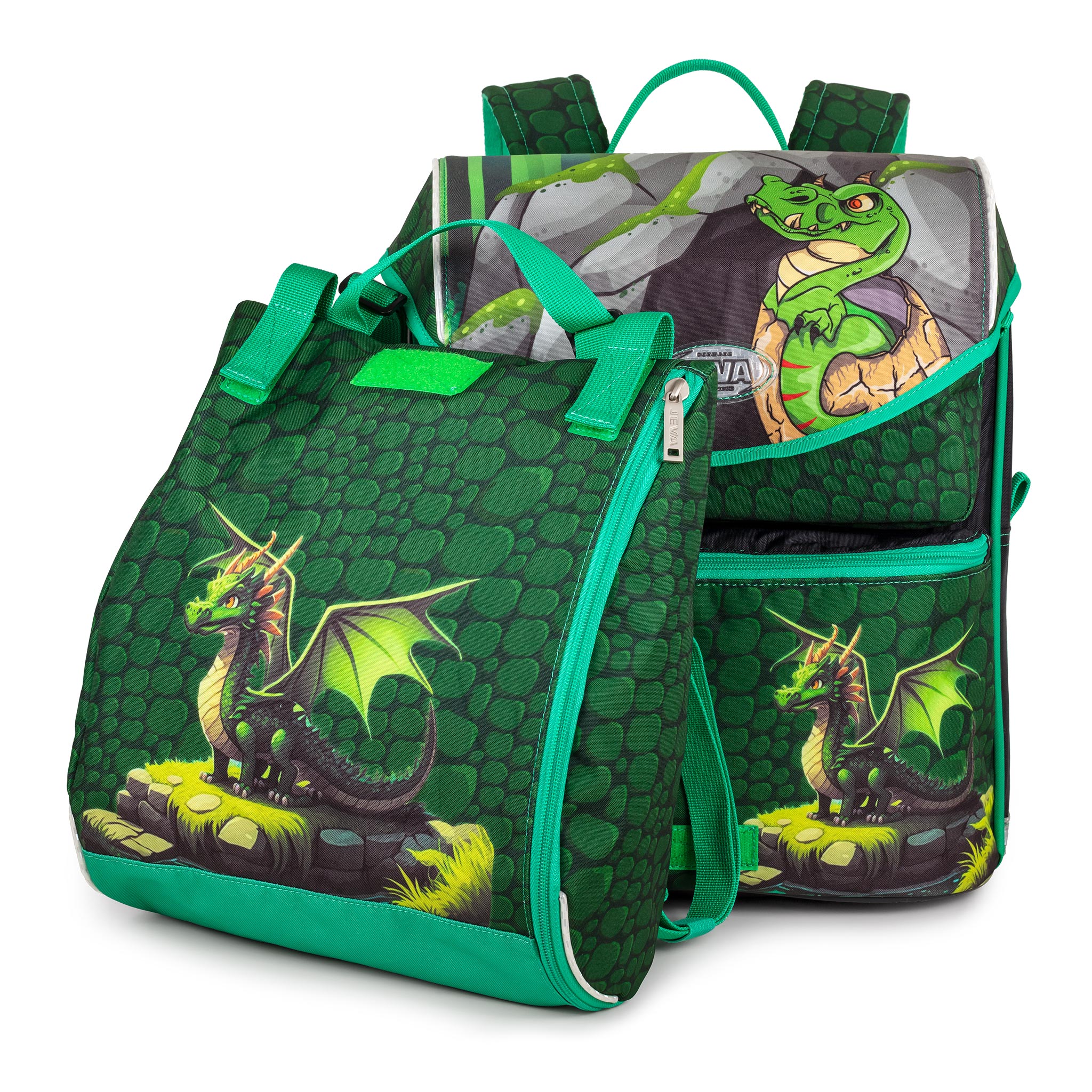 JEVA - Schoolbag (21 + 11 L) - Intermediate - Dragon Draco (308-63) - Leker