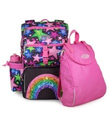 JEVA - Schoolbag (16 + 8 L) - Beginners - Rainbow Glitter (313-62)
