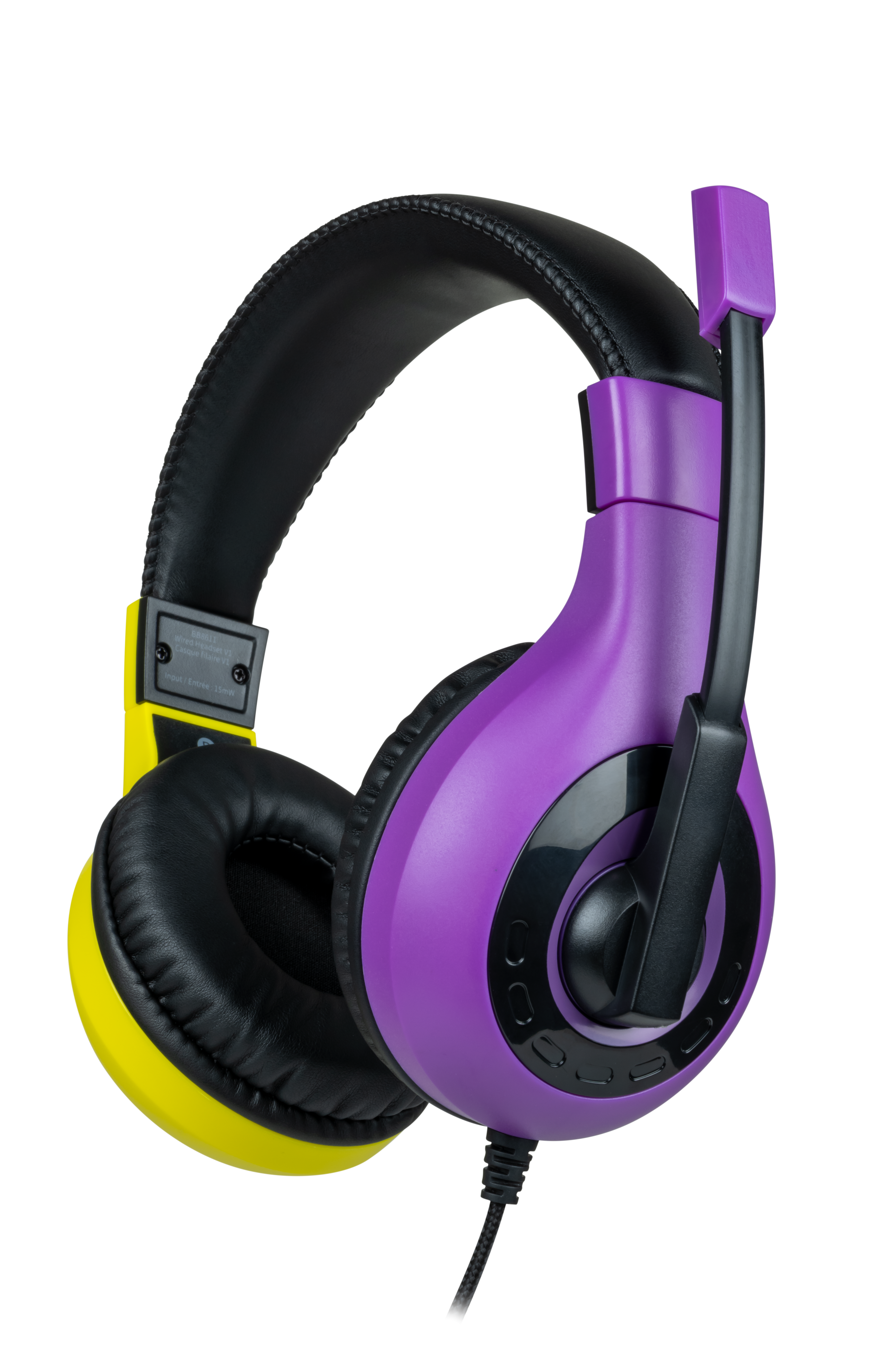 BigBen Interactive Stereo Gaming Headset V1 - Purple + Yellow (Switch) - Videospill og konsoller