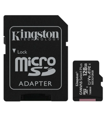 Kingston - 128GB micSDXC Canvas Select Plus 100R A1 C10 Card + ADP