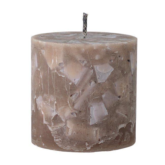 Bloomingville - Terrazzo Candle, Brown, Parafin (82059330)