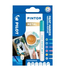Pilot - Pintor Marker Fine Metal Mix 6 colors (Fine Tip)