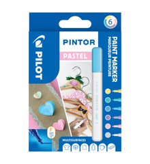Pilot - Pintor Marker Fine Pastel Mix 6 farver (Fin Tip)
