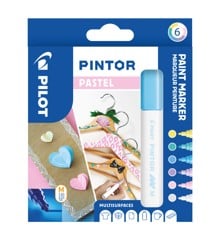 Pilot - Pintor Marker Fine Pastel Mix 6 colors (Medium Tip)