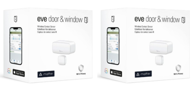 Eve - 2x Door&Window - Wireless Contact Sensor - Bundle - Elektronikk