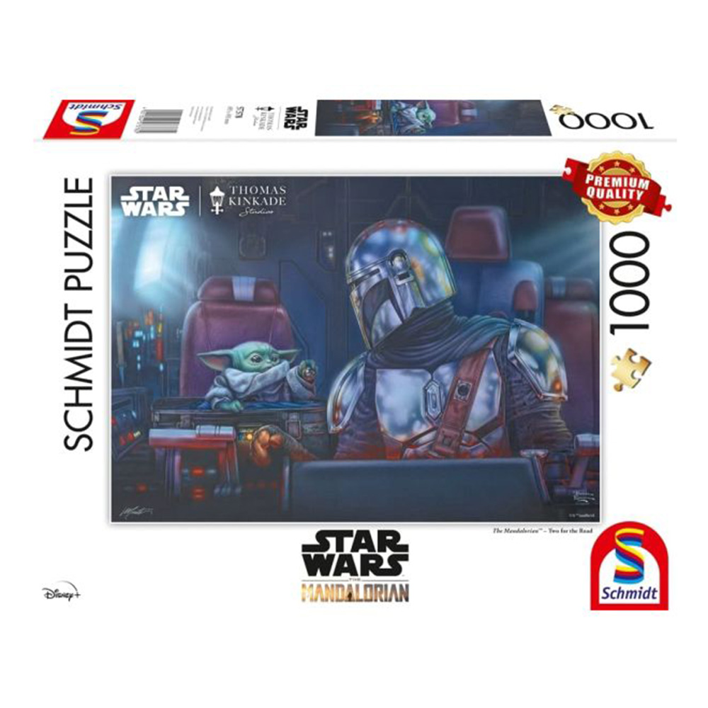 Schmidt - Thomas Kinkade: Star Wars, The Mandalorian Two for the Road (1000 Pieces) (SCH7378) - Leker