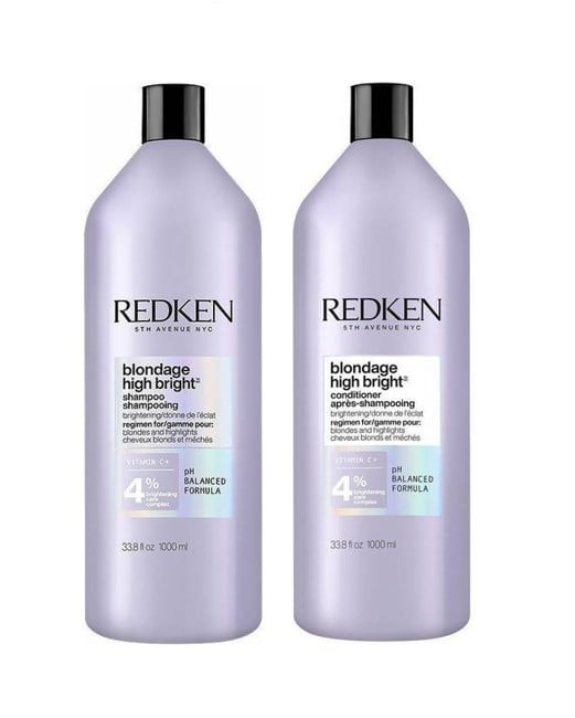 Redken - Blondage High Bright Shampoo 1000 ml + Redken - Blondage High Bright Conditioner 1000 ml