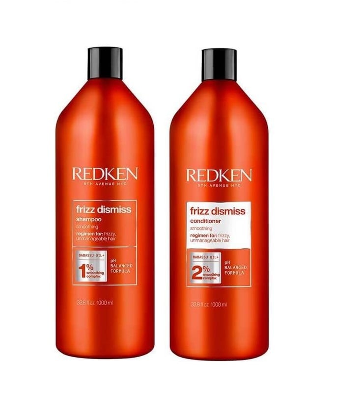 Redken - Frizz Dismiss Shampoo 1000 ml + Redken - Frizz Dismiss Conditioner 1000 ml - Skjønnhet