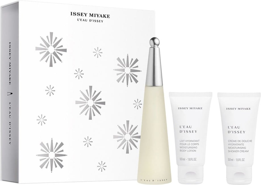 Issey Miyake - L´Eau D´Issey EDT 50 ml + Bodylotion 50 ml + Shower Cream 50 ml - Gavesæt
