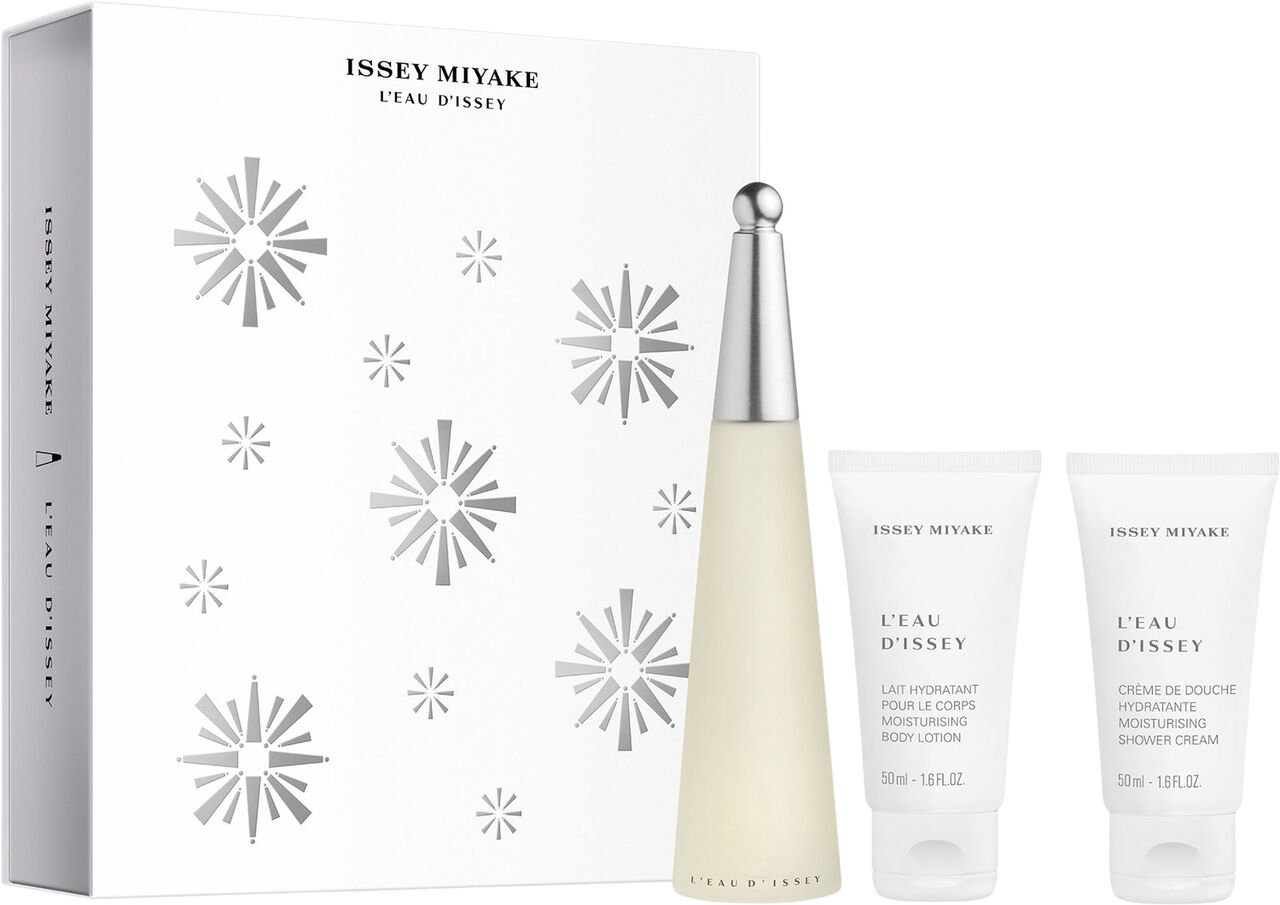 Issey Miyake - L´Eau D´Issey EDT 50 ml + Bodylotion 50 ml + Shower Cream 50 ml - Giftset - Skjønnhet