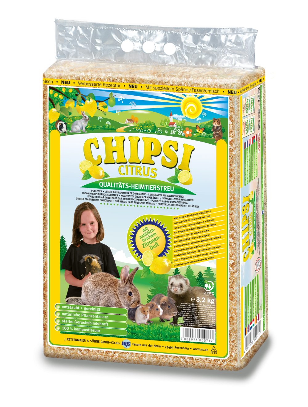 Chipsi - Citrus Bedding shavings 3.2kg - (400297300071)