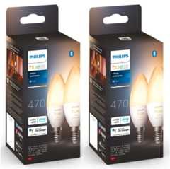 Philips Hue -  2x E14 2-Pack Bulb - White Ambiance - Bundle