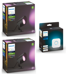 Philips Hue - 2x Lily XL Spot Light & Bridge - Bundle