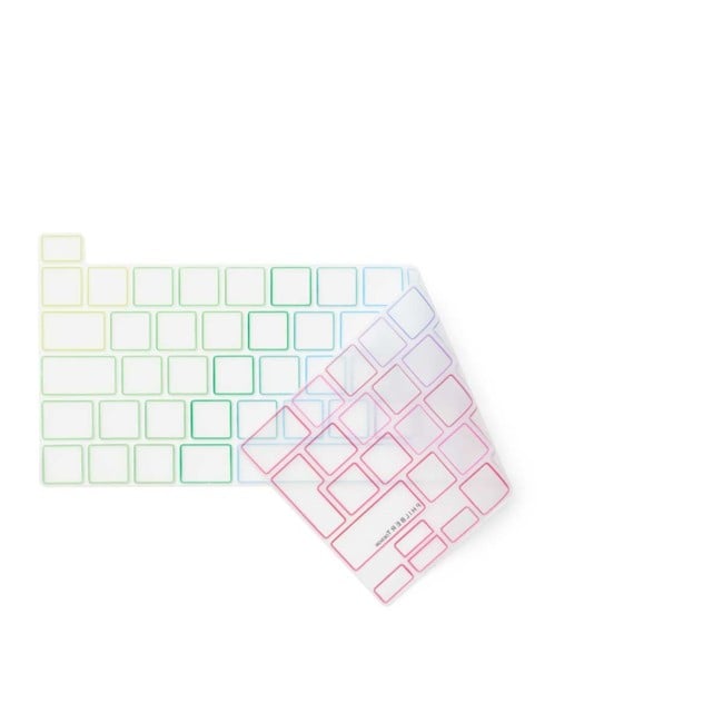 Philbert - Keyboard cover Europe -  MacBook Pro 13” M1-M2 2020/2022 and 16” 2019 Transparent/Rainbow