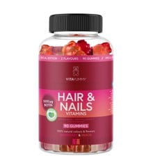 VitaYummy - Hair & Nails Hindbær/Fersken 90 stk
