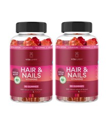VitaYummy - 2 x Hair & Nails Rasberry/Peach 90 pcs